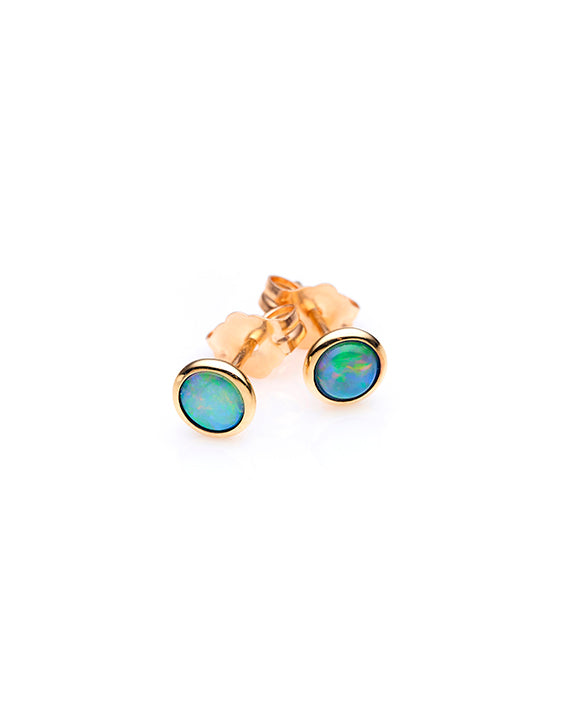 9ct gold online opal earrings