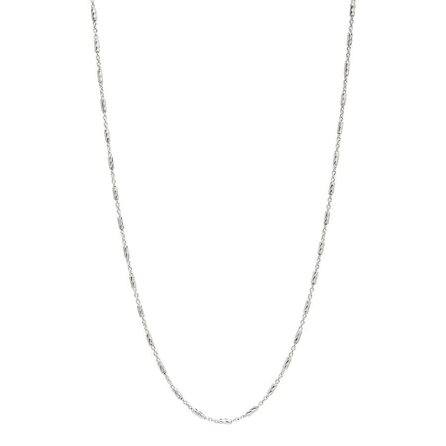 Najo Silver Diamond Cut and Link Chain